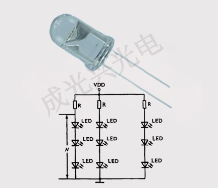 發(fā)光二極管的串聯(lián)/并聯(lián)應用電路