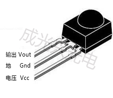 紅外接收頭引腳圖與放大電路怎么區分